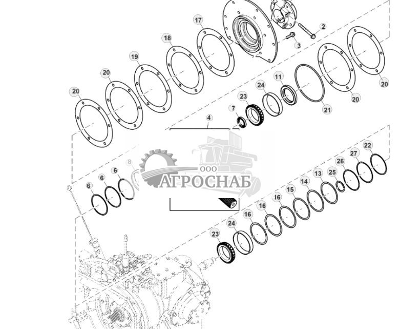 Дифференциал картера коробки передач двигателя, Tier 2 и Final Tier 4 (2 из 4) - ST867446 57.jpg